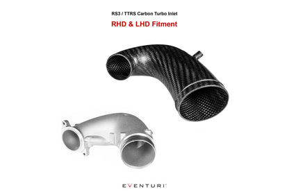 Eventuri Audi RS3 / TTRS Gen 2 8V 8Y RHD Carbon Turbo Inlet with no flange