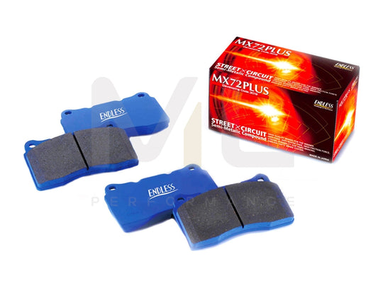 Endless Porsche 718 991 992 MX72 Plus Front Brake Pads (Inc. Cayman GT4, 911 Carrera, 911 Turbo S & GT3 RS) - ML Perfomance UK