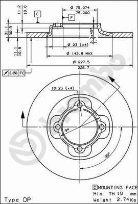 WABCO 12999734VT Disc Brake Caliper Repair Kit