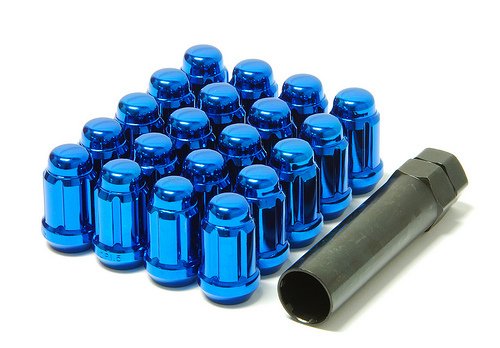 MUTEKI 41885U LUG NUTS KIT 12X1.25 BLUE (CLOSE END)