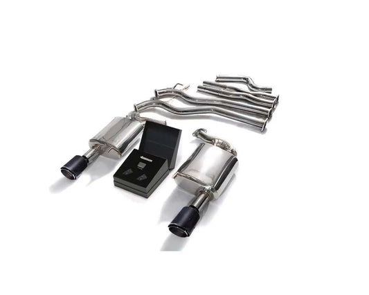 Armytrix Valvetronic Exhaust System Ford Mustang GT V8 Convertible with Carbon Tips