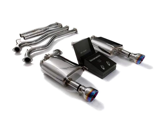 Armytrix Valvetronic Exhaust System Ford Mustang GT V8 Convertible with Blue Coated Tips