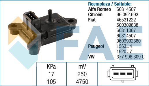 FAE AE15006 Boost Pressure Sensor