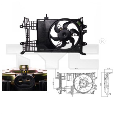 TYC TYC809-0003 Engine Cooling Fan