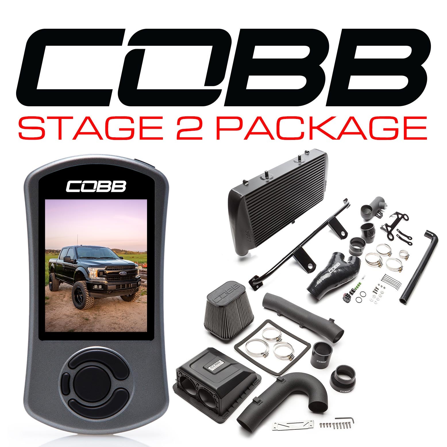 COBB FOR0070020BK FORD STAGE 2 POWER PACKAGE BLACK F-150 ECOBOOST 3.5L 2020