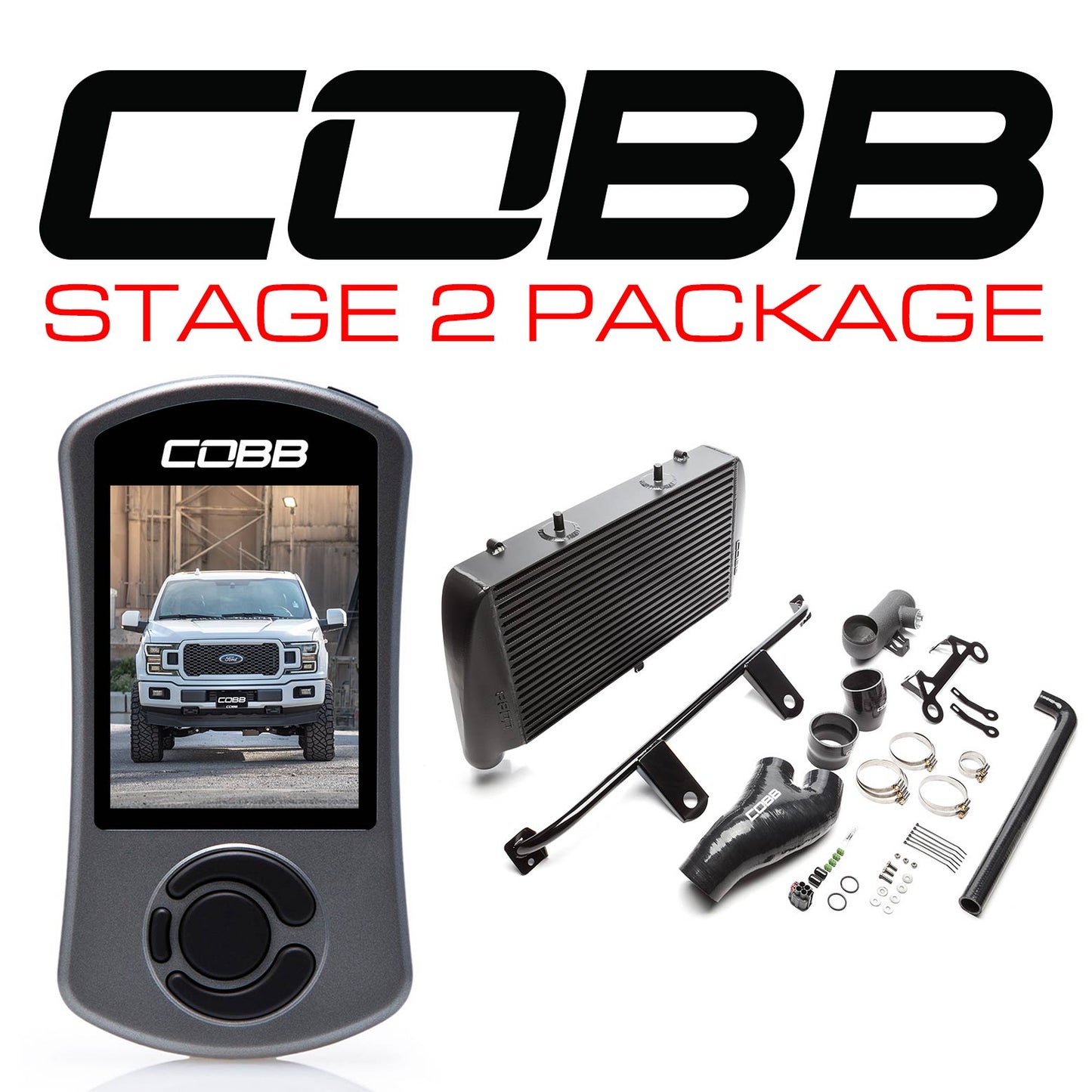 COBB FOR0080020BK-NI FORD STAGE 2 POWER PACKAGE BLACK (NO INTAKE) F-150 2.7L 2018-2020