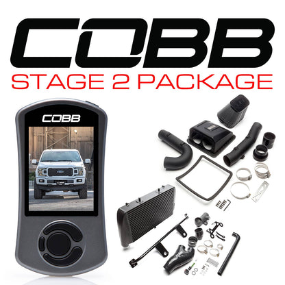 COBB FOR0080020BK FORD STAGE 2 POWER PACKAGE BLACK F-150 2.7L 2018-2020