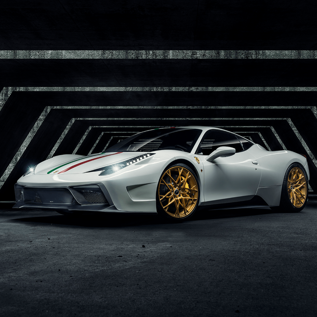 Vorsteiner FRV1110 Ferrari 458 Italia VX Carbon Fiber Front Bumper w/ Front Spoiler