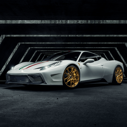 Vorsteiner FRV1110 Ferrari 458 Italia VX Carbon Fiber Front Bumper w/ Front Spoiler