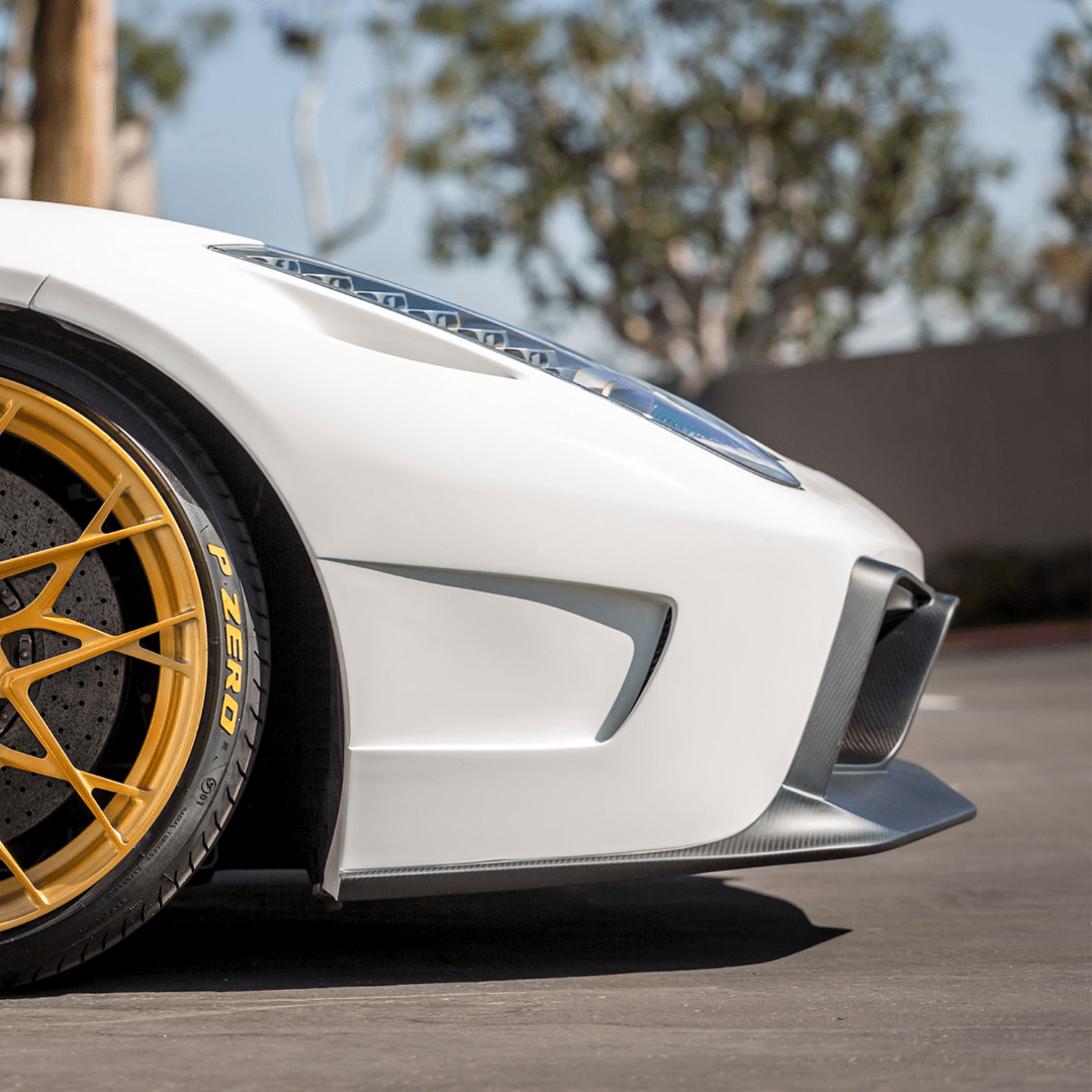 Vorsteiner FRV1110 Ferrari 458 Italia VX Carbon Fiber Front Bumper w/ Front Spoiler