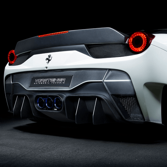 Vorsteiner FRV1140 Ferrari 458 Italia VX Aero Rear Bumper w/ Rear Diffuser (incl. Exhaust Tips)