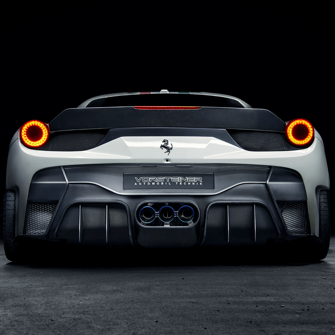 Vorsteiner FRV1140 Ferrari 458 Italia VX Aero Rear Bumper w/ Rear Diffuser (incl. Exhaust Tips)