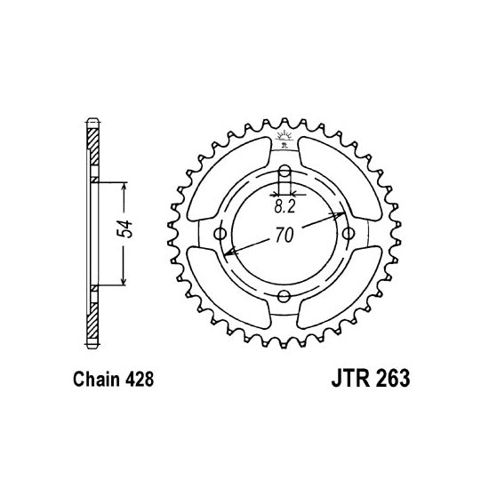JT JTR263,34 Chain Sprocket