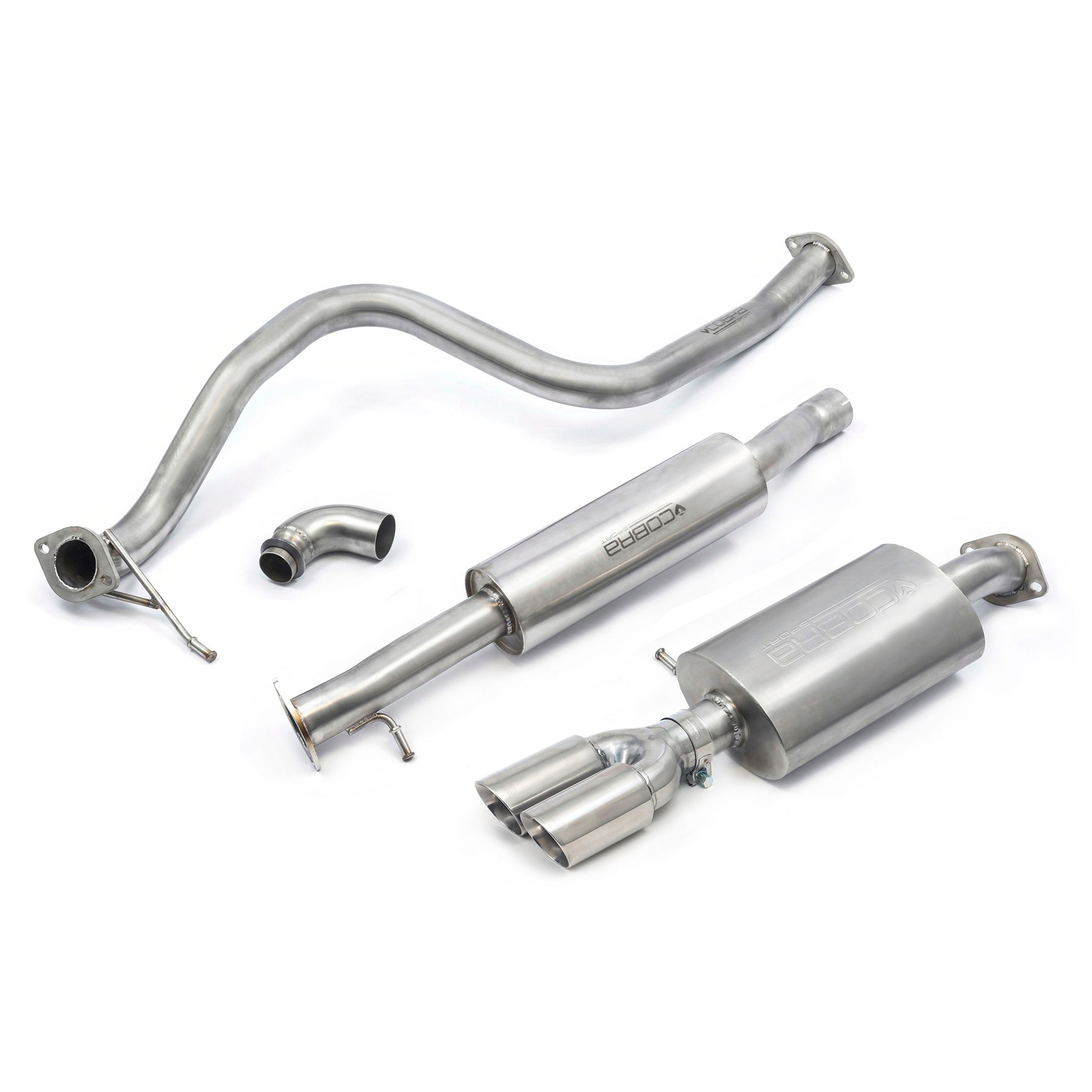 Cobra Exhaust Ford Fiesta (Mk8) 1L EcoBoost ST-Line (ST Style) Twin Tip Cat Back Performance Exhaust