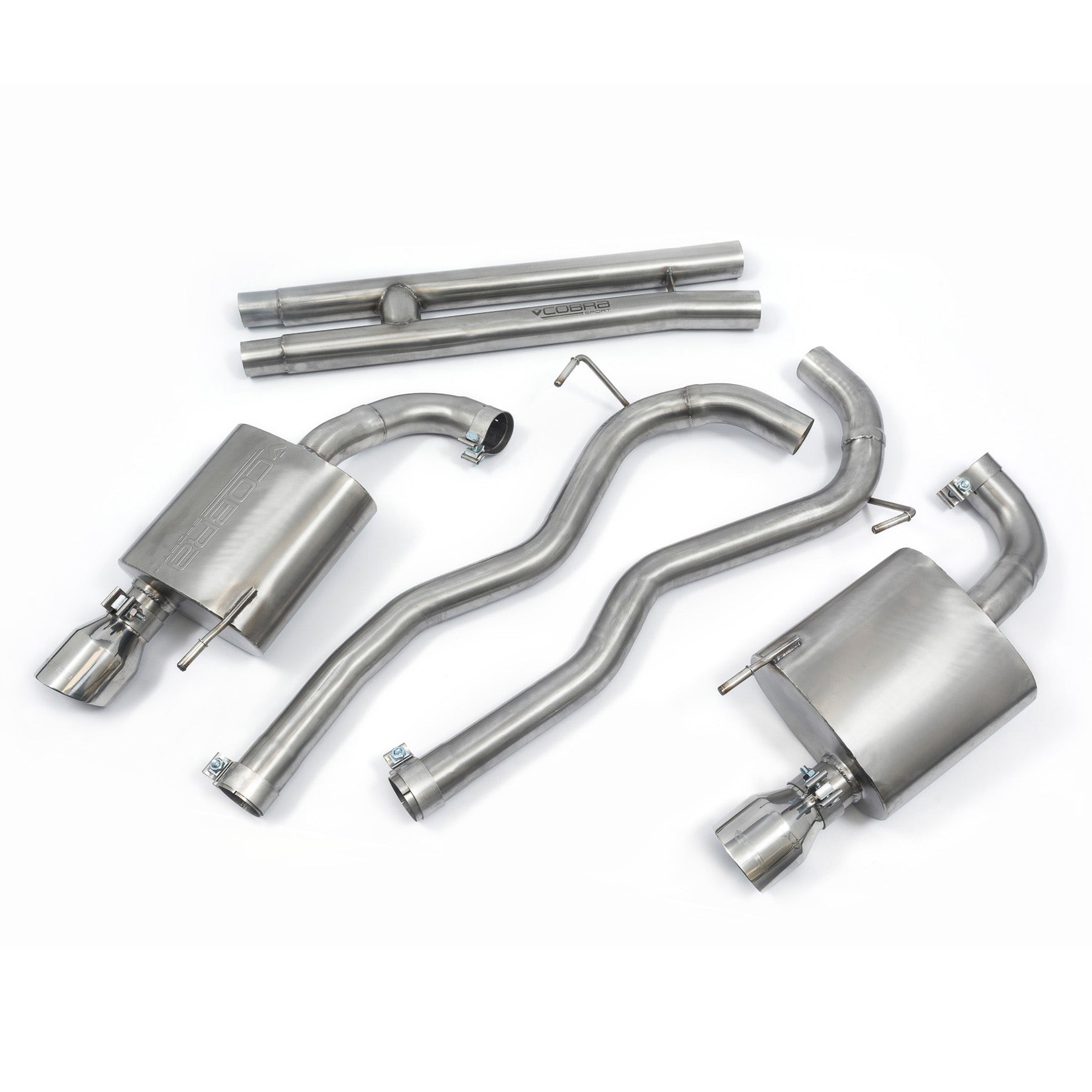 Cobra Exhaust Ford Mustang 5.0 V8 GT Fastback (2015-18) 2.5" Cat Back Performance Exhaust
