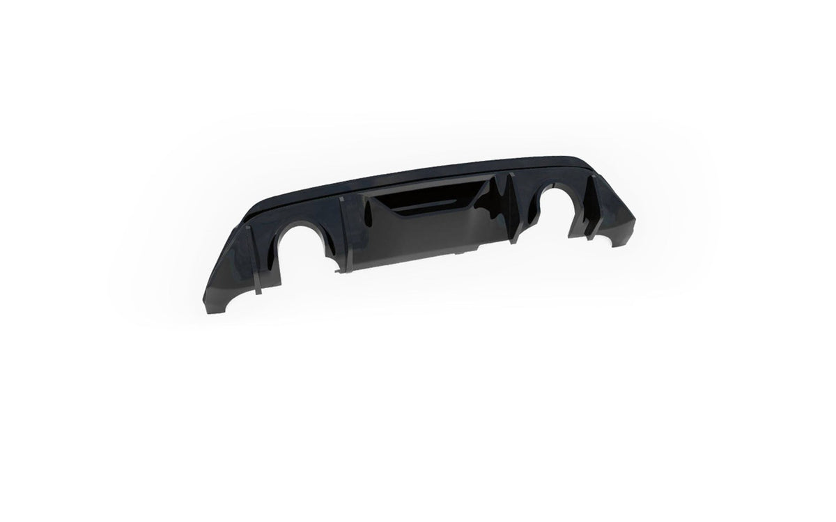 MillTek SSXFD410M Ford Fiesta MK8 1.0T ST Line (GPF Models) Dual Outlets - Resonated (Quieter) GPF/OPF Back with Brushed Titanium GT-100 Trims (Includes Maxton Diffuser)