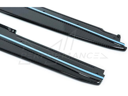 Genuine BMW G30 F90 M Performance Carbon Fibre Side Skirt Extensions - Panel (Inc. 520i, 530d, M550ix & M5) - ML Performance UK