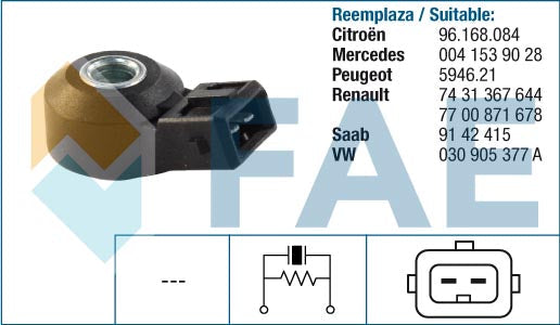 FAE AE60100 Knock Sensor