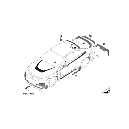 Genuine BMW 51125A46B51 G87 M2 M Performance Carbon Rear Diffuser | ML Performance US Car Parts