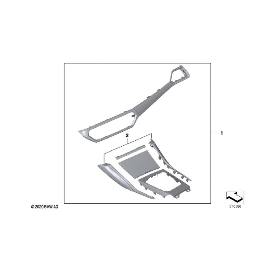 Genuine BMW 51955A42425 G87 M2 Carbon/Alcantara Interior Trim Kit | ML Performance US Car Parts