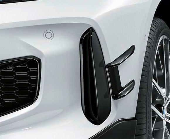 Genuine BMW F40 Gloss Black Left Front Bumper Vent Trims (Inc. 116d, 118i, 120dx & M135ix) - ML Performance UK