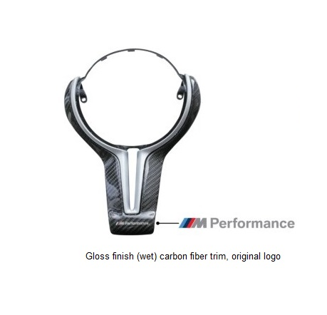 Genuine BMW M Performance F06 F10 F12 F13 F82 F83 Carbon Steering Wheel Trim (M3, M4, M5 & M6) - ML Performance UK