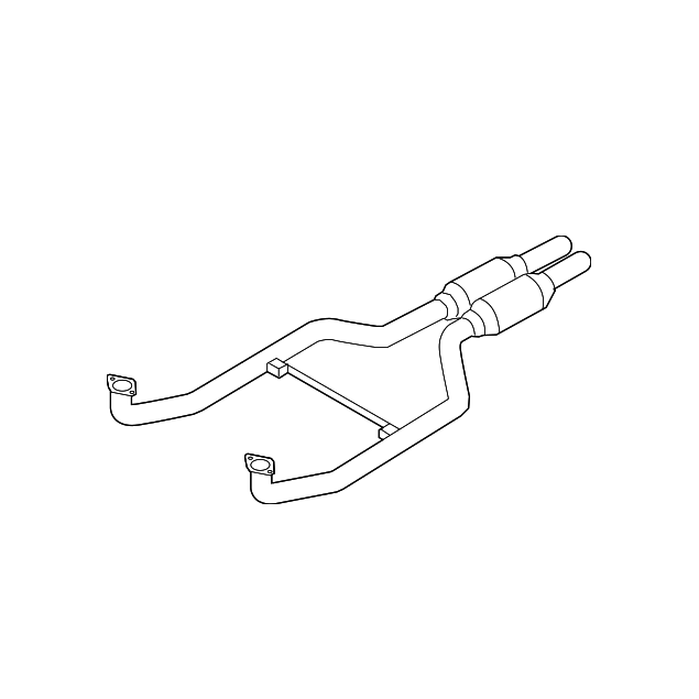 Genuine BMW N63 F01 F02 F07 F10 Exhaust Pipes with Primary Silencer (Inc. 550iX, 750iX & Alpina B7LX) - ML Performance UK