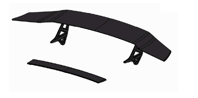 Genuine Lamborghini LP670-4 Murcielago SV Rear High Wing