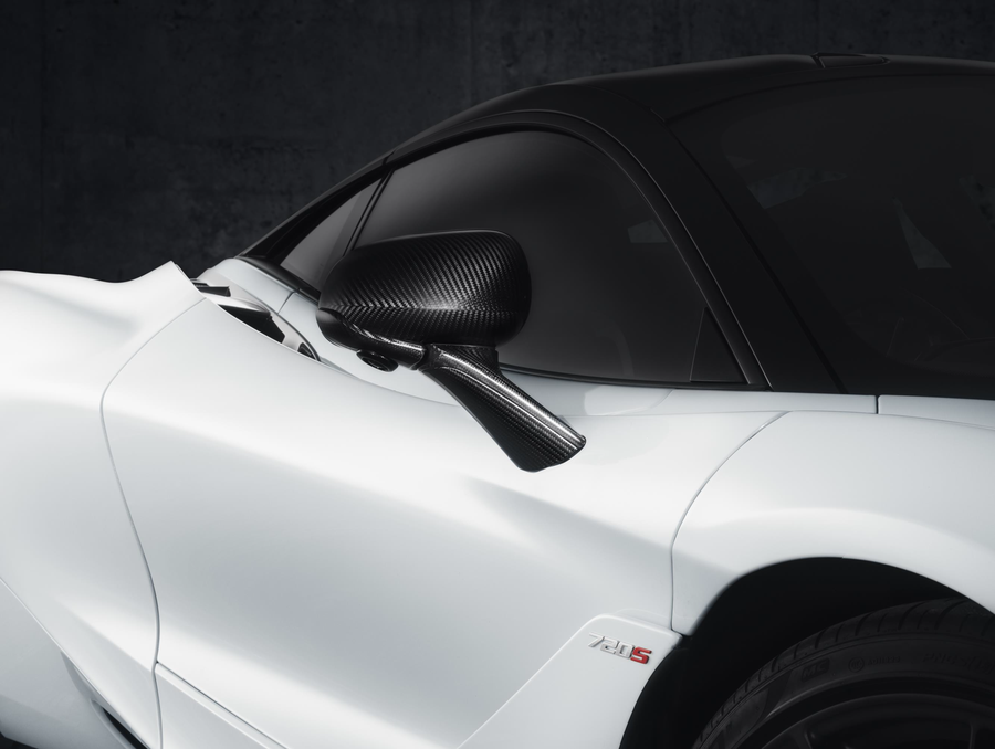 Genuine Mclaren 720S Carbon Fiber Door Mirror Caps