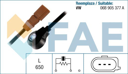 FAE AE60127 Knock Sensor