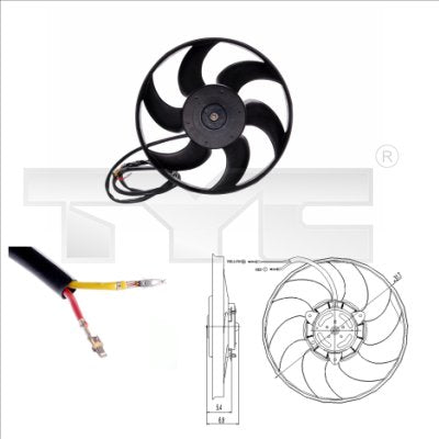 TYC TYC826-0002 Engine Cooling Fan