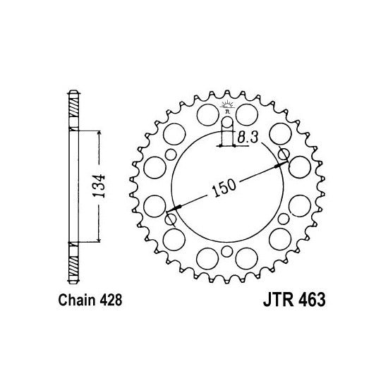 JT JTR463,46 Chain Sprocket