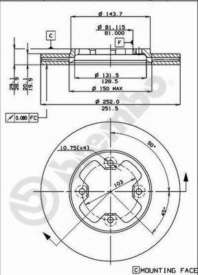 OE IVECO 42555636 Disc Brake Caliper Repair Kit