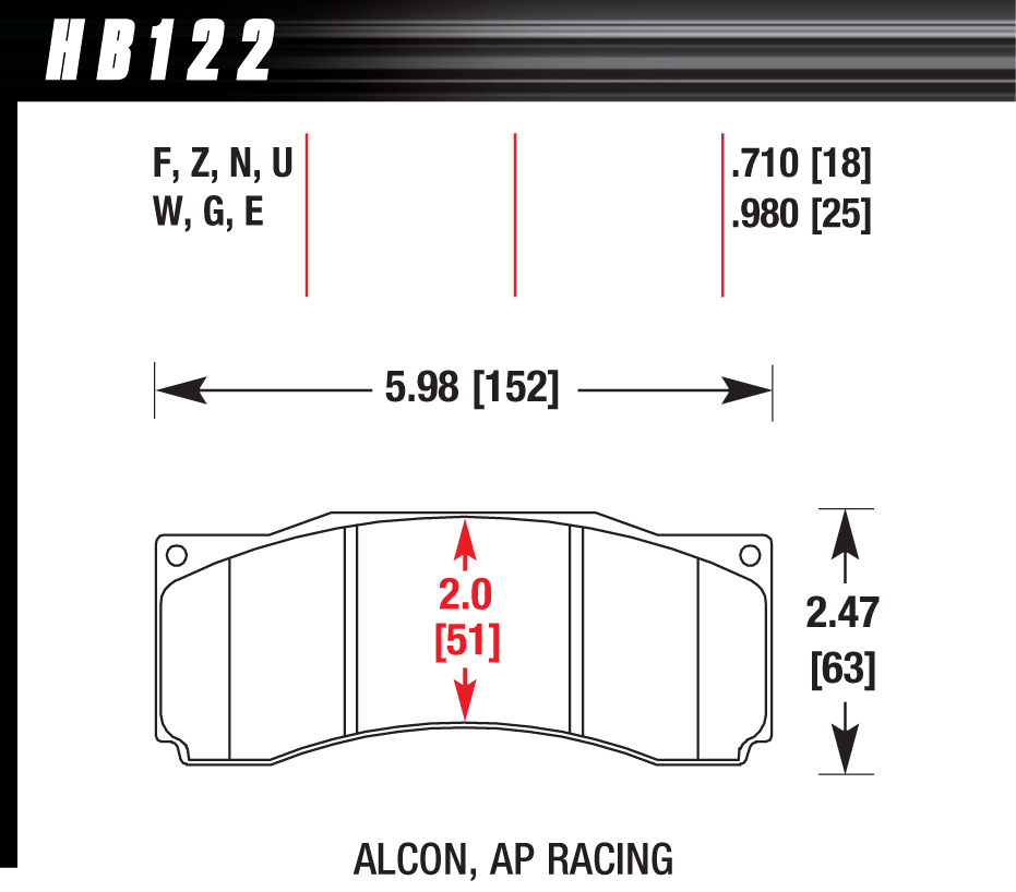 Hawk Performance HB122U.710 DTC-70 Brake Pads