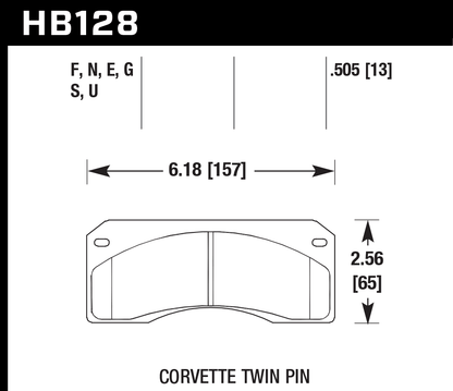 Hawk Performance HB128D.505 ER-1 Brake Pads