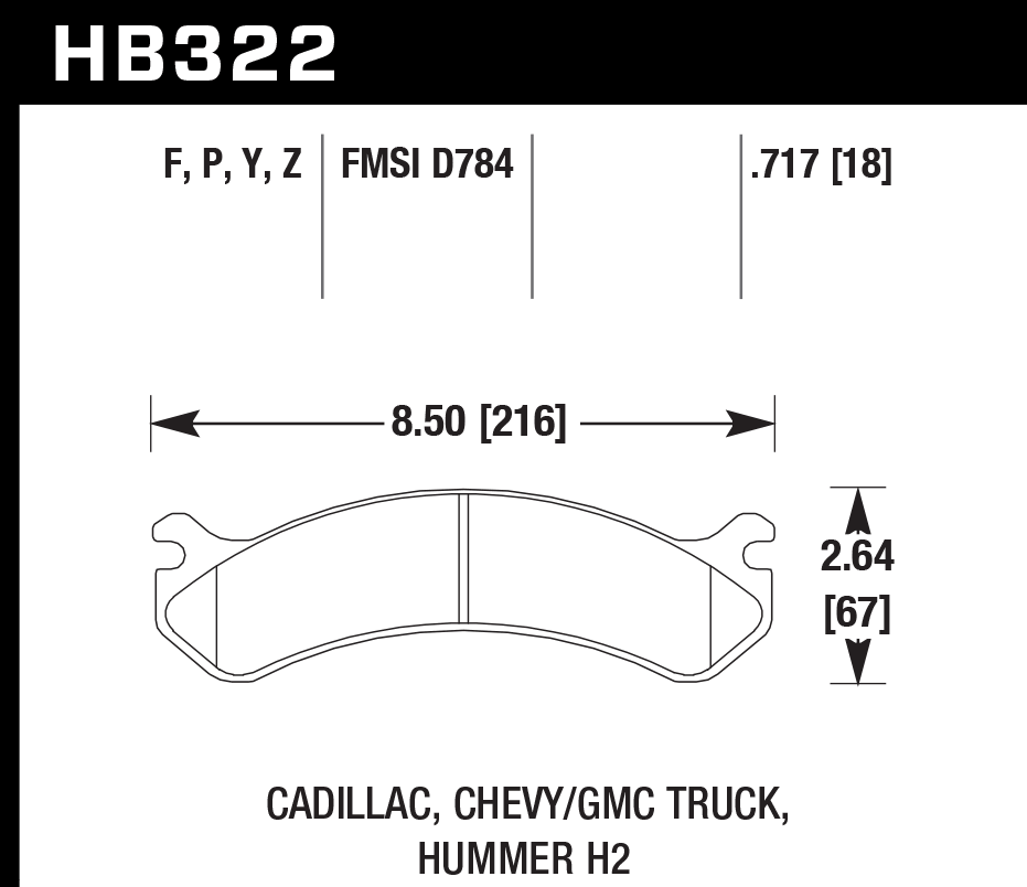 Hawk Performance HB322P.717 SuperDuty Brake Pads Rear
