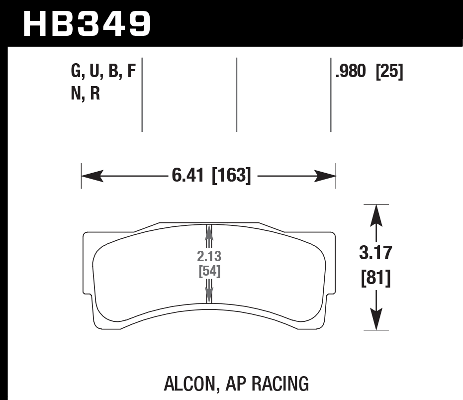 Hawk Performance HB349D.980 ER-1 Brake Pads Front