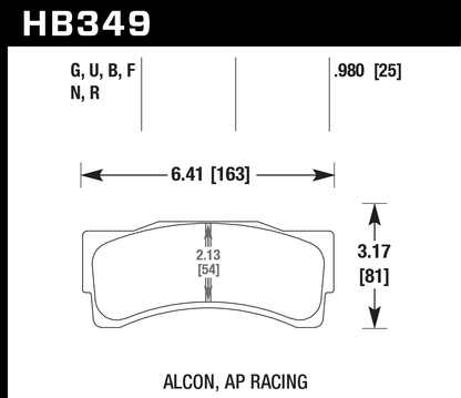 Hawk Performance HB349D.980 ER-1 Brake Pads Front