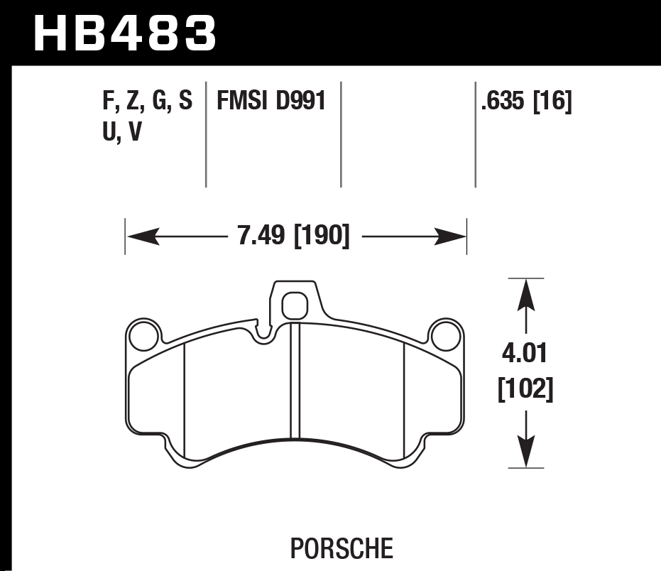 Hawk Performance HB483D.635 ER-1 Brake Pads Front