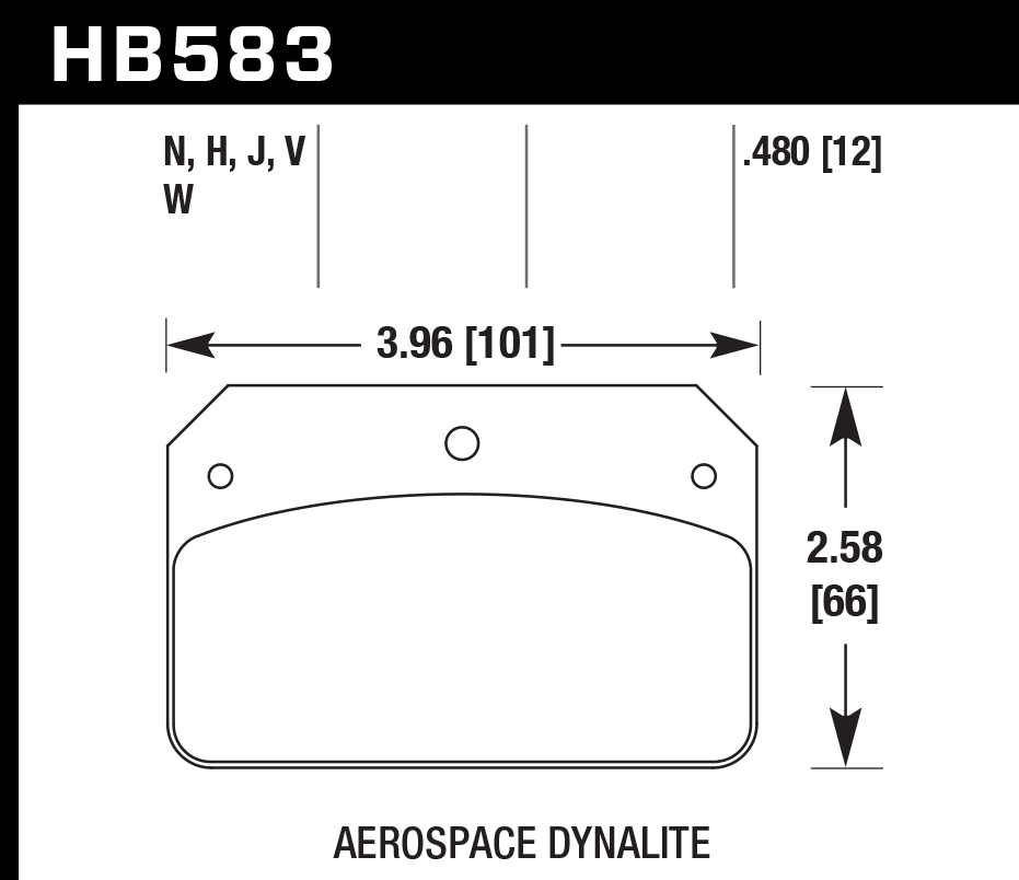 Hawk Performance HB583S.480 HT-10 Brake Pads