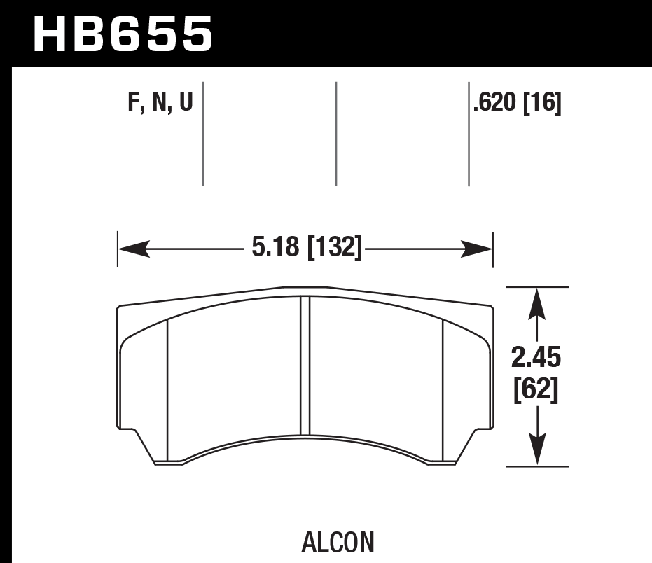 Hawk Performance HB655U.620 DTC-70 Brake Pads