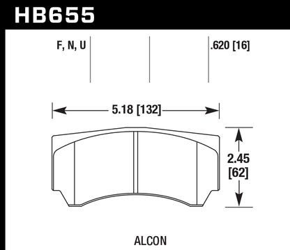 Hawk Performance HB655U.620 DTC-70 Brake Pads