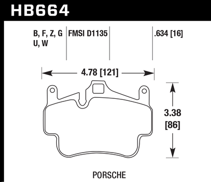 Hawk Performance HB664D.634 ER-1 Brake Pads Front