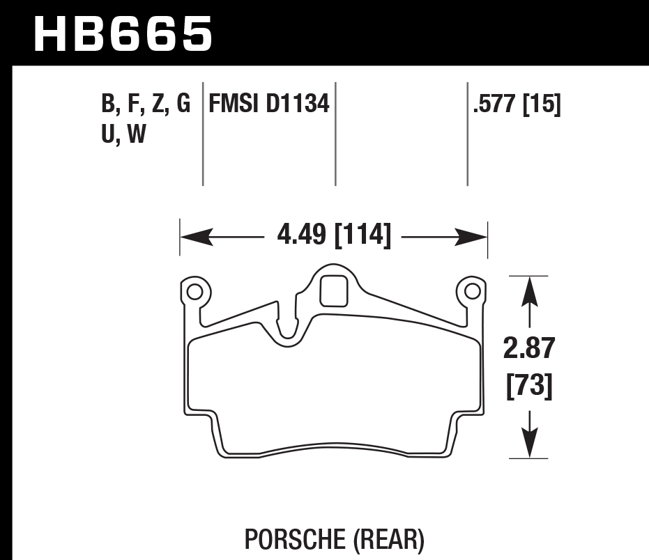 Hawk Performance HB665D.577 ER-1 Brake Pads Rear