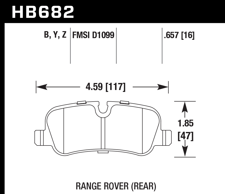 Hawk Performance HB682B.657 HPS 5.0 Brake Pads Rear