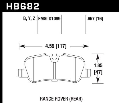 Hawk Performance HB682B.657 HPS 5.0 Brake Pads Rear