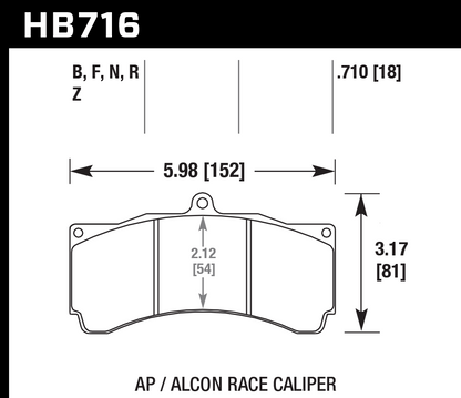 Hawk Performance HB716B.710 HPS 5.0 Brake Pads