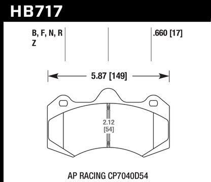 Hawk Performance HB717F.660 HPS Brake Pads