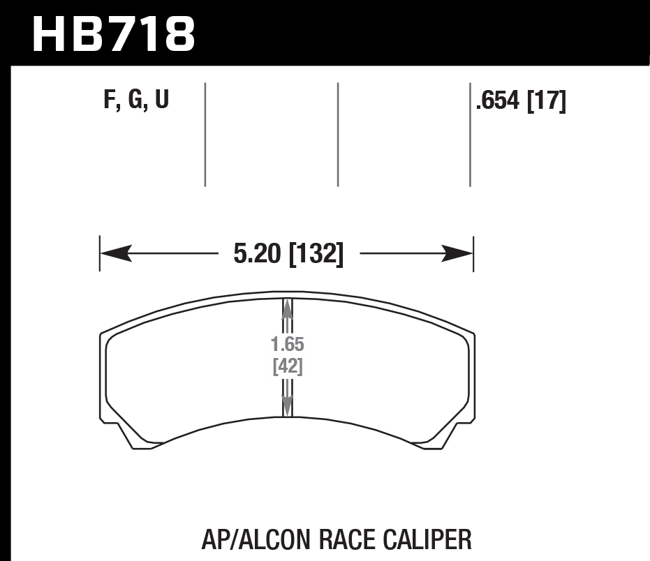Hawk Performance HB718D.654 ER-1 Brake Pads