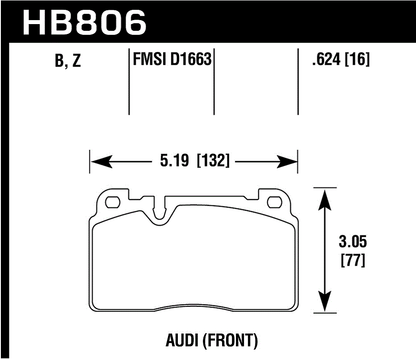Hawk Performance HB806B.624 HPS 5.0 Brake Pads Front